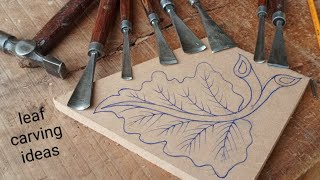 leaf carving ideas // how to make  woden leaf