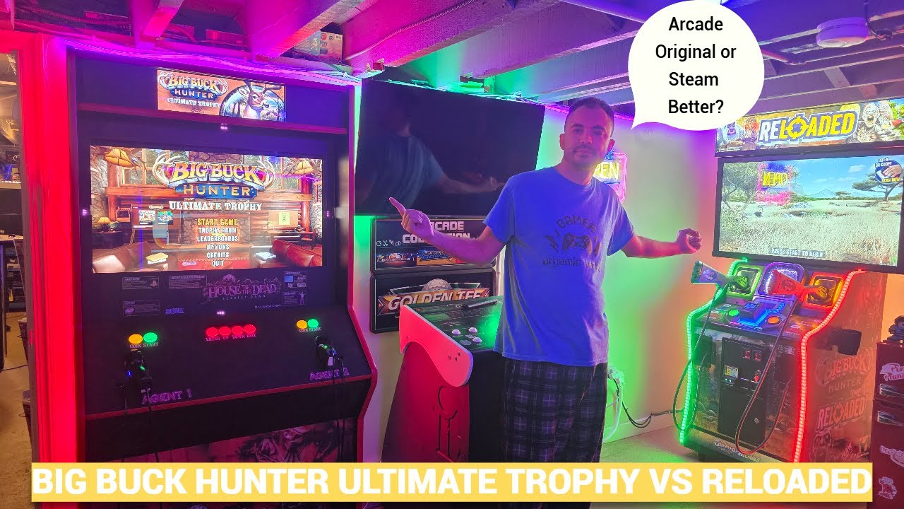 Big Buck Hunter Ultimate Trophy VS. Reloaded Arcade Machine Gameplay Comparison | Which Is Better?