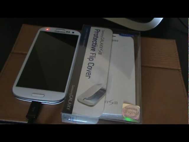 Samsung Galaxy S3 Official Flip Cover Unboxing