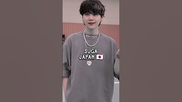 Most popular BTS member in each country....!!😍💜#btsshorts #btsarmy
