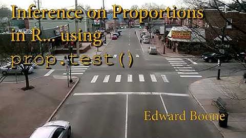Inference on a Proportion in R... using prop.test()