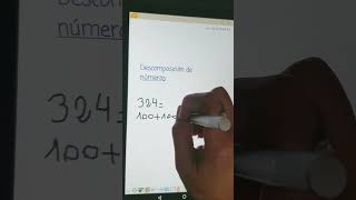 DESCOMPOSICION DE NUMEROS  en 100, 10 y 1.(Ej 2)