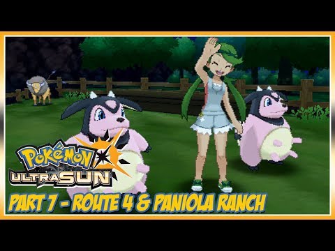 Video: Pok Mon Sun A Moon - Route 4, Paniola Town, Paniola Ranch, Ride Stoutland, Pok Mon Nursery