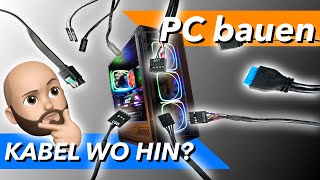 PROBLEMLOS alle Kabel im PC richtig anschließen & verkabeln - RGB Gaming Rechner bauen