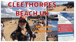 CLEETHORPES BEACH | CLEETHORPES BEACH UK after first lockdown | WALKING at CLEETHORPES BEACH