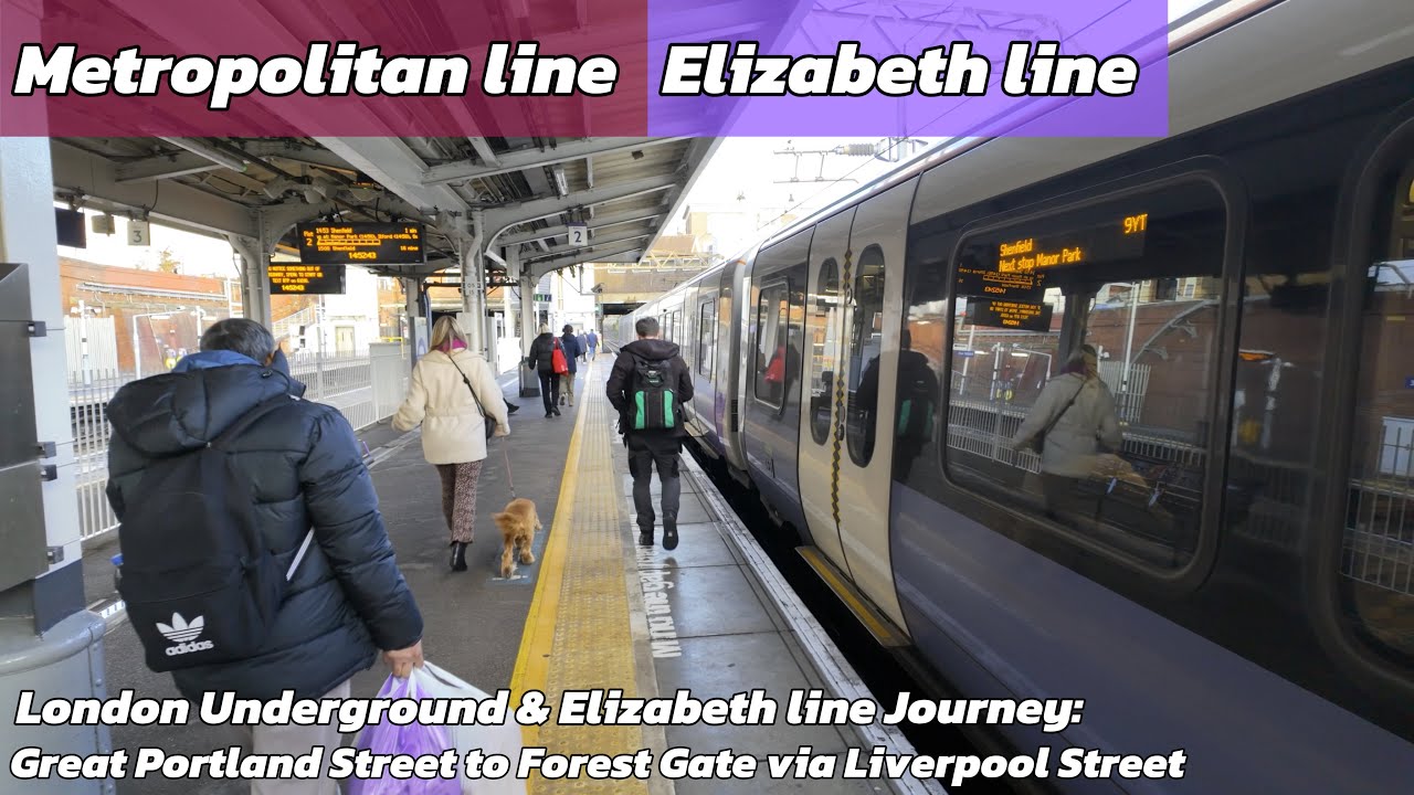 London Underground & Elizabeth line Journey: Great Portland Street to ...