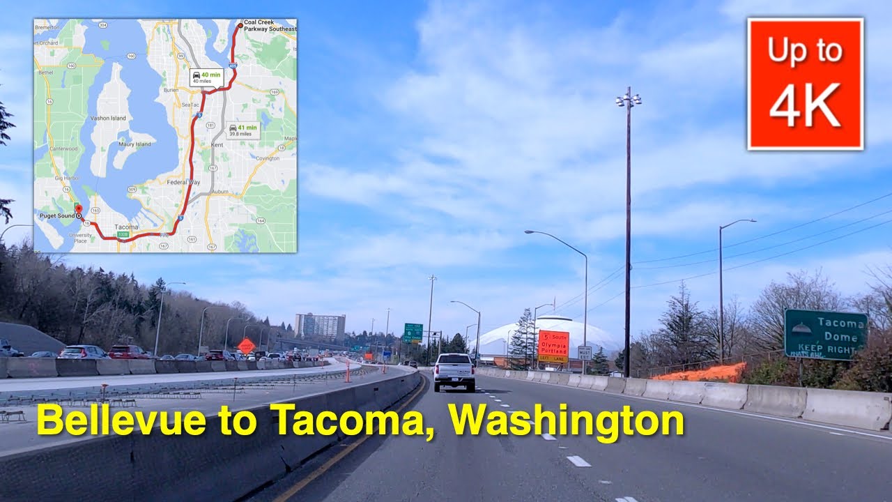 How Far Is Bellevue From Tacoma