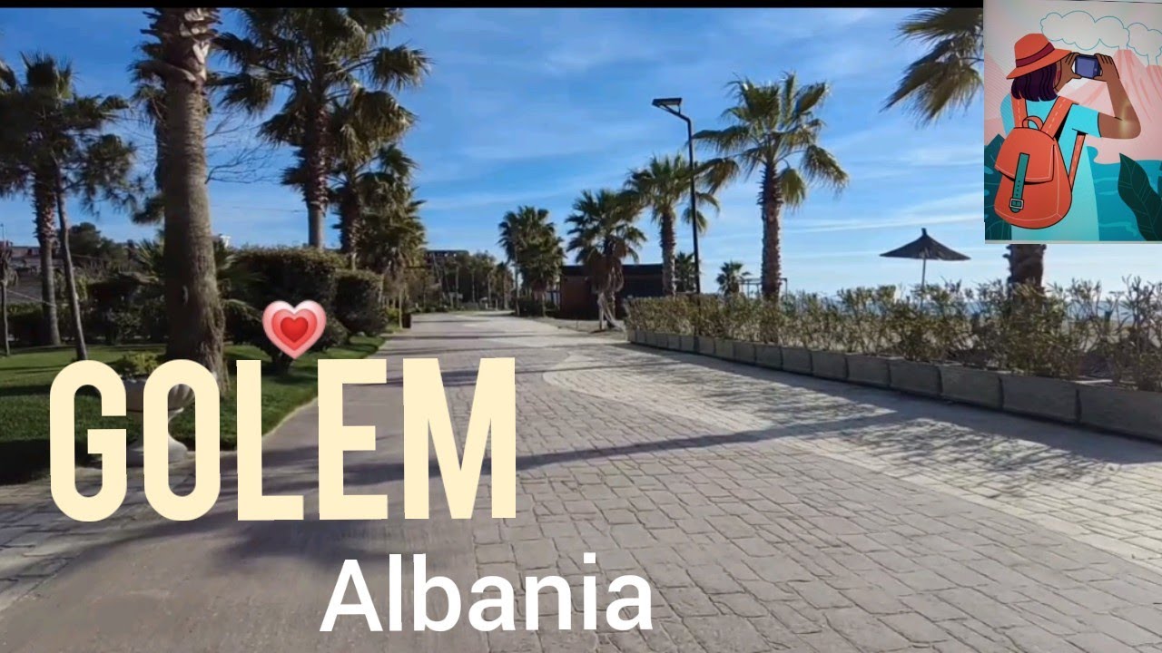 Golem albania 4 k walking tour