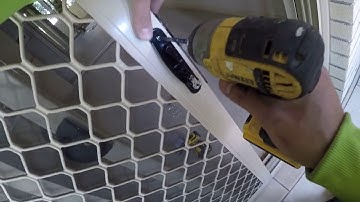 how to remove and install screen door lock