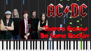 Video thumbnail of "AC/DC - There's Gonna Be Some Rockin' Synthesia Tutorial"