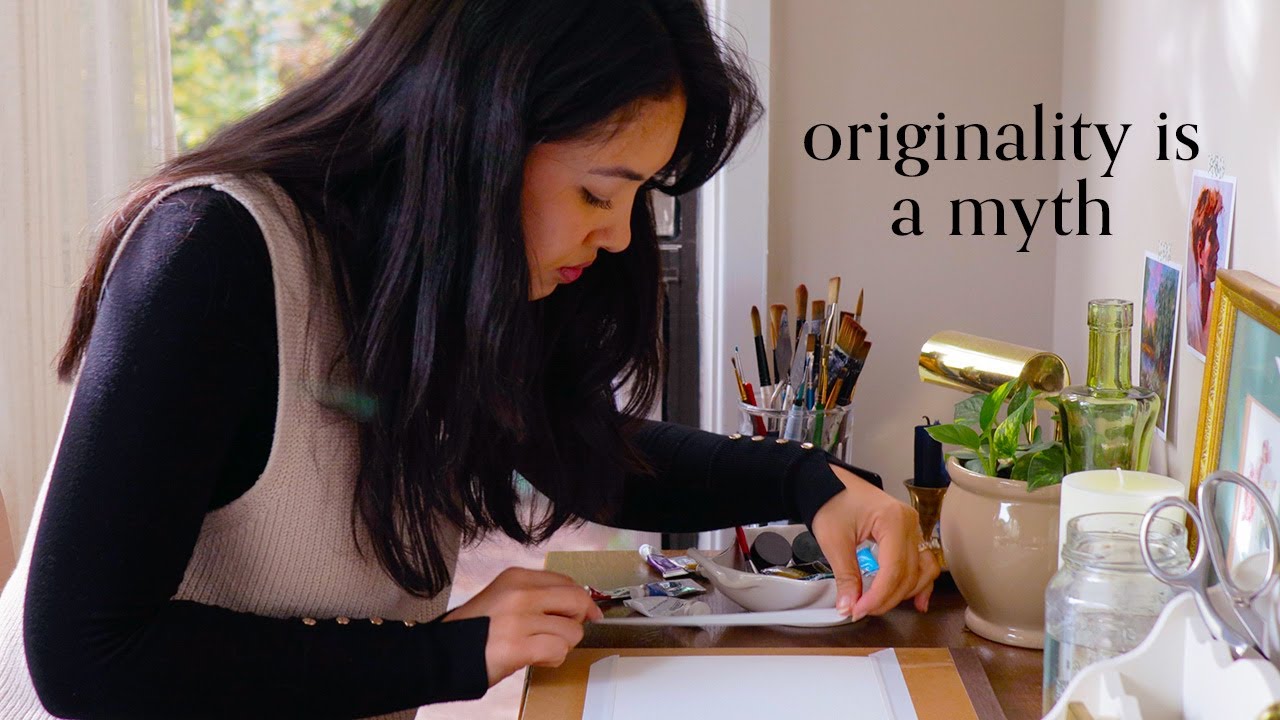 Master COPIES changed my LIFE 💫 watercolor painting + art studio decor ...