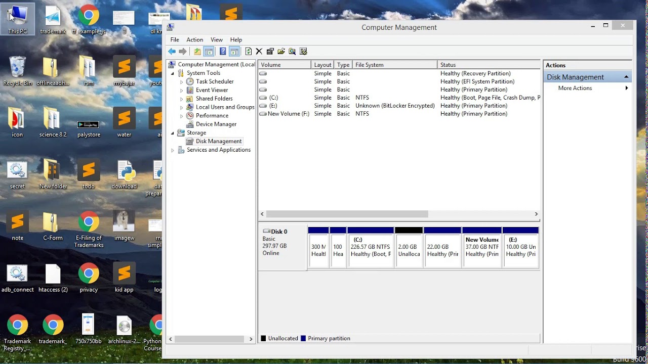 How to partition hard disk in windows pc - YouTube