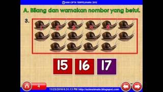 Tahun 1 A Bilang Dan Warnakan Nombor Yang Betul Youtube