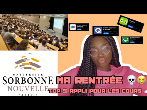 Ma rentré à La Sorbonne Nouvelle /Top 5 application pour la rentré  #rentree,#application