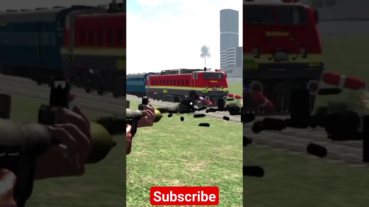 😱😱 TRAIN VS BOMB TEKE💣💣 BIKE SIMULATOR 3D GAME 