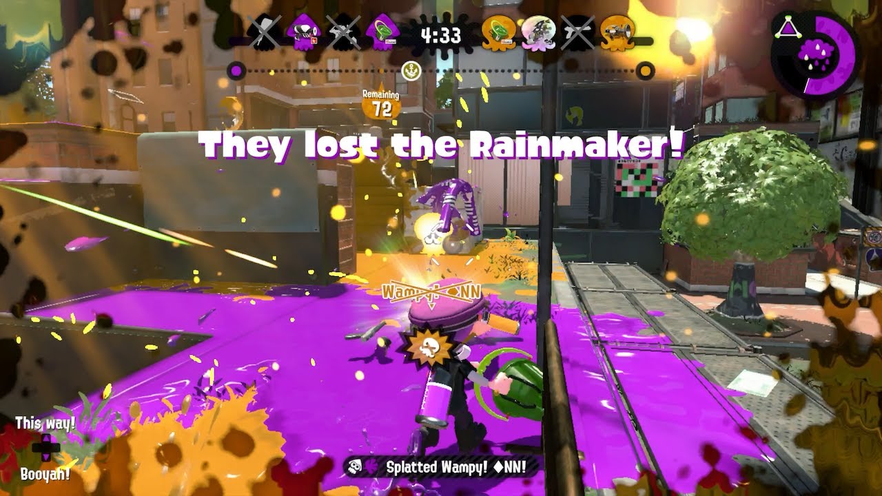 Splatoon 2: Sloshing back the tide in Rainmaker [16(4)-6, Tri-slosher Nouveau]