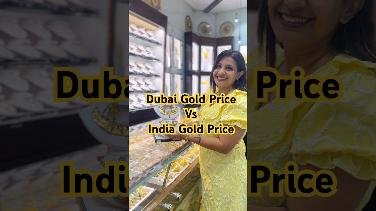 ⁣Dubai Gold Price vs India Gold Price #gold #marathi #shopping #dubaiblog #goldjewellery #goldsouq