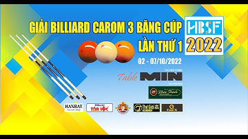 Trần Đức Minh vs Trần Thanh Lực - Tứ kết | Giải Billiard 3C HBSF Cúp lần I  2022