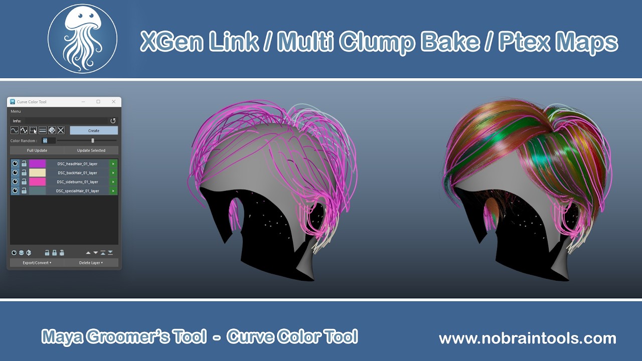 mayaページ A Workflow for Creating Guides: With Maya Color Tool + XGen Link