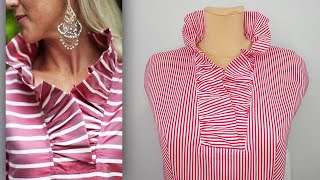 ✳ Ruffled neckline/simple technique for beginners