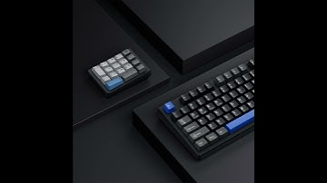 The KN85 mechanical keyboard is perfectly match with KN17 number pad.  #keyboard #numberpad