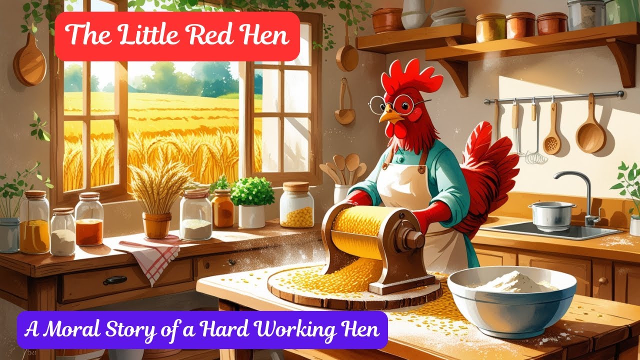 The Little Red Hen and Friends | Bedtime Moral Story for Kids ...