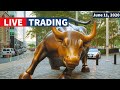 Watch Day Trading Live - June 11, NYSE & NASDAQ Stocks