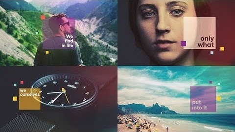 Modern Slideshow - Clean Slideshow | After Effects Template | Video Displays