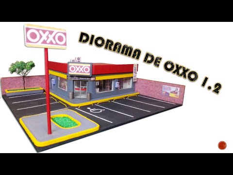 Diorama de mini OXXO para tus Hot Wheels 1.2