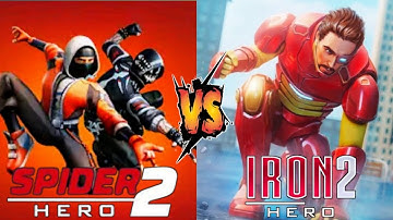 💥SPIDER FIGHTER 2 vs IRON HERO 2 - Android/IOS Gameplay.