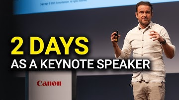 2 Days in a Life of a Keynote Speaker | Behind the Scenes @CanonEurope