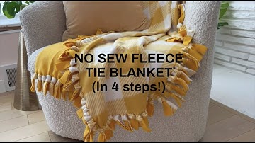 Easy No-Sew Fleece Blanket
