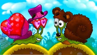 УЛИТКА БОБ 3 - Мишка и Купидон #15 Snail Bob - пурумчата screenshot 4