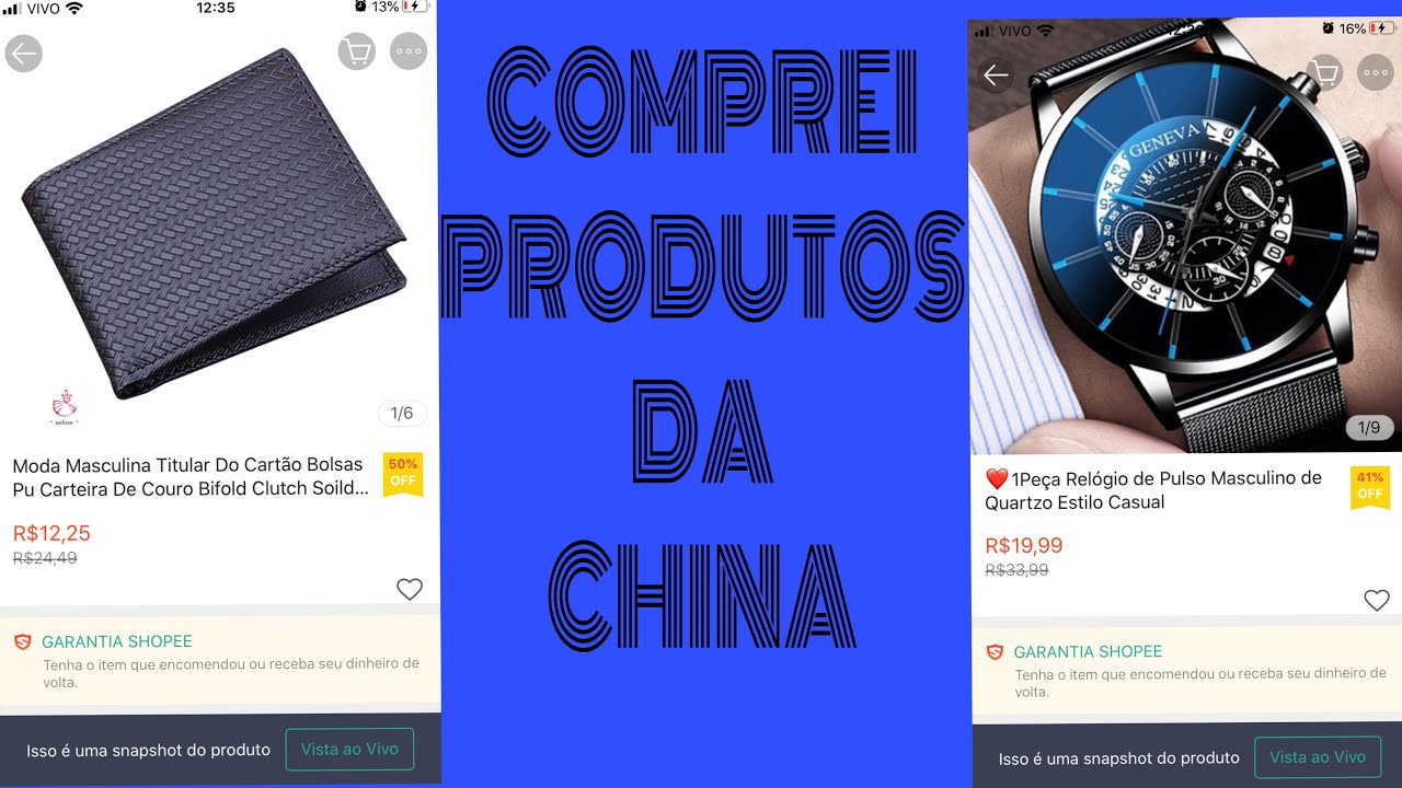 COMPREI PRODUTOS DA CHINA [UNBOXING] YouTube