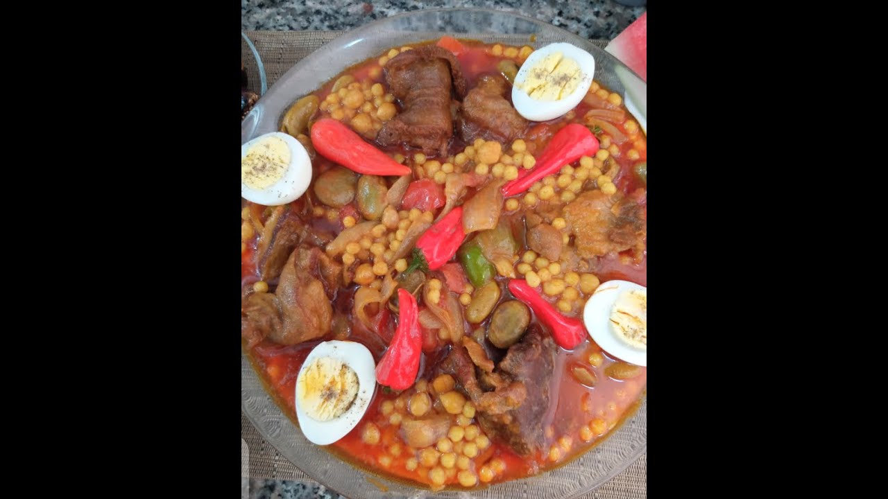 محمص صيفي  بالقديد بالطريقة الصفاقسية الزمنية أو بركوكش بالقديد