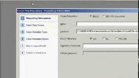 CREATING A REPOSITORY IN OBIEE11g