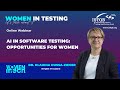 AI in Software Testing: Opportunities for Women