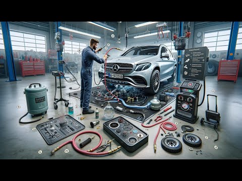 Mercedes-Benz - How to fill in coolant and bleed out the air from the cooling system