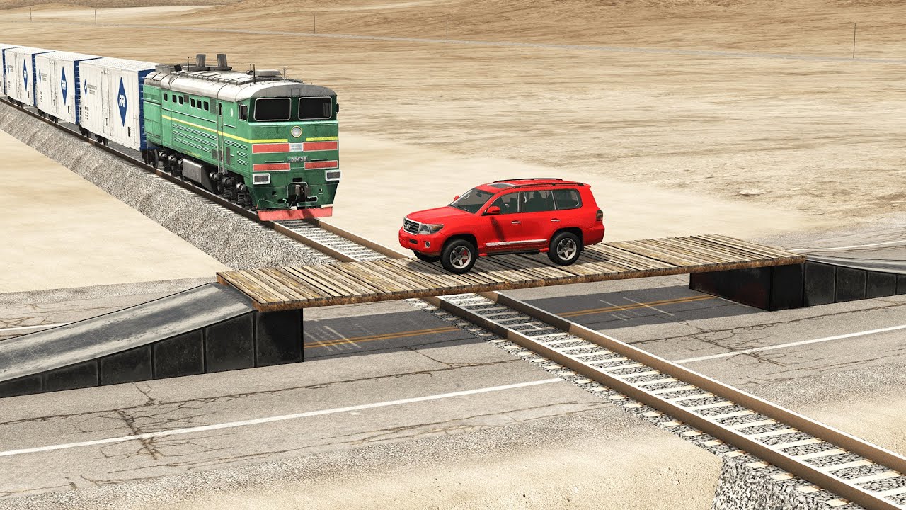 Cars vs Rails #11 – BeamNG.Drive