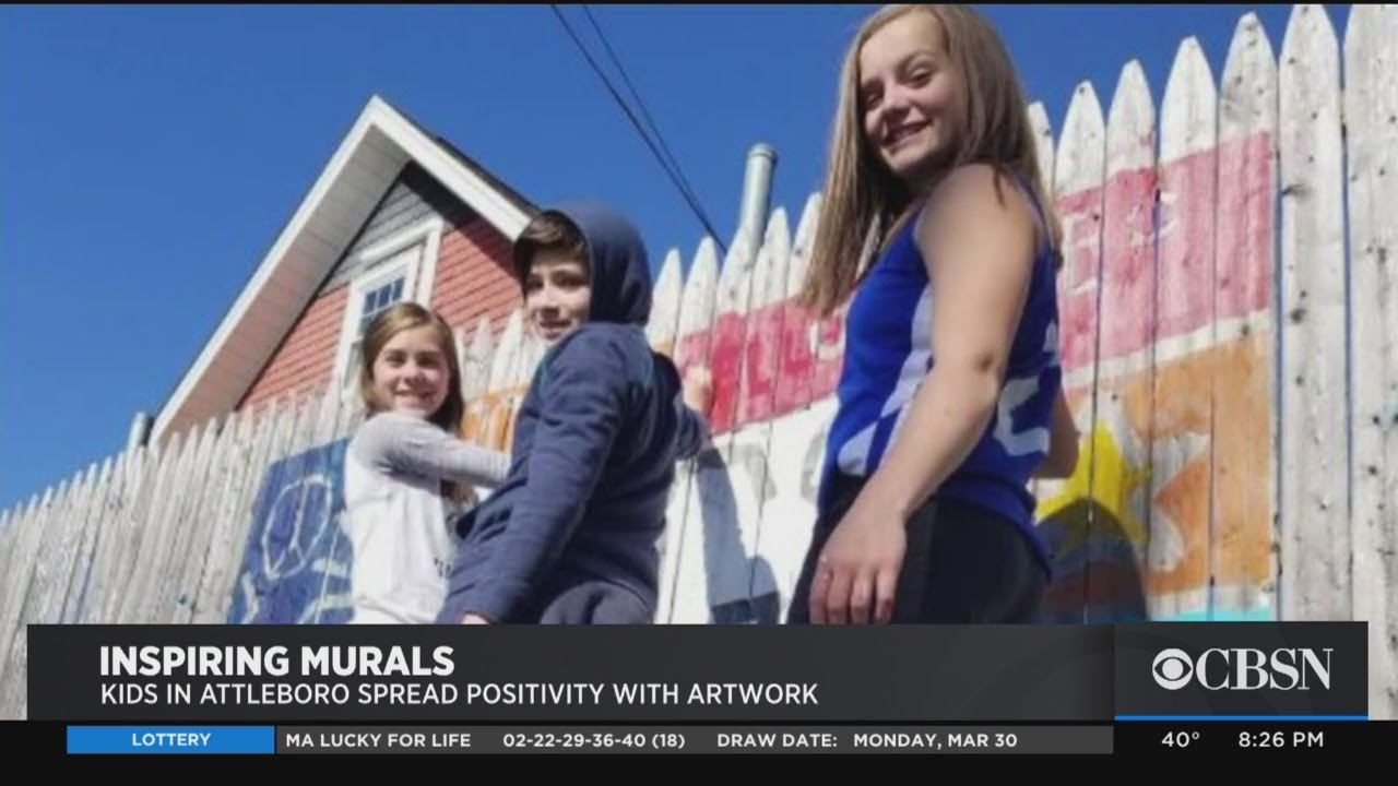 Attleboro Kids Inspire Neighbors With Mural On Fence