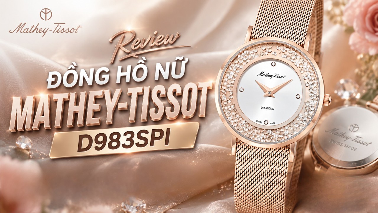  Review Đồng Hồ Mathey-Tissot D983SPI: Đồng Hồ Nữ Đính Kim Cương Chuẩn Swiss Made