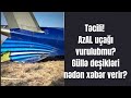 Təcili! AZAL a məxsus uçaqda güllə izləri. Uçaq göydə vurulub