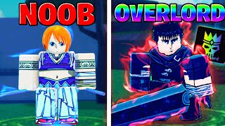 Going From Noob To OVERLORD In Anime Last Stand Roblox