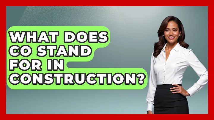 What Does CO Stand For In Construction? - Civil Engineering Explained