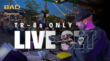 First-Ever TR-8s Only Live Set in Belgium: 1.5-Hour Festival Techno Mix 128-138 BPM | Learn & Listen