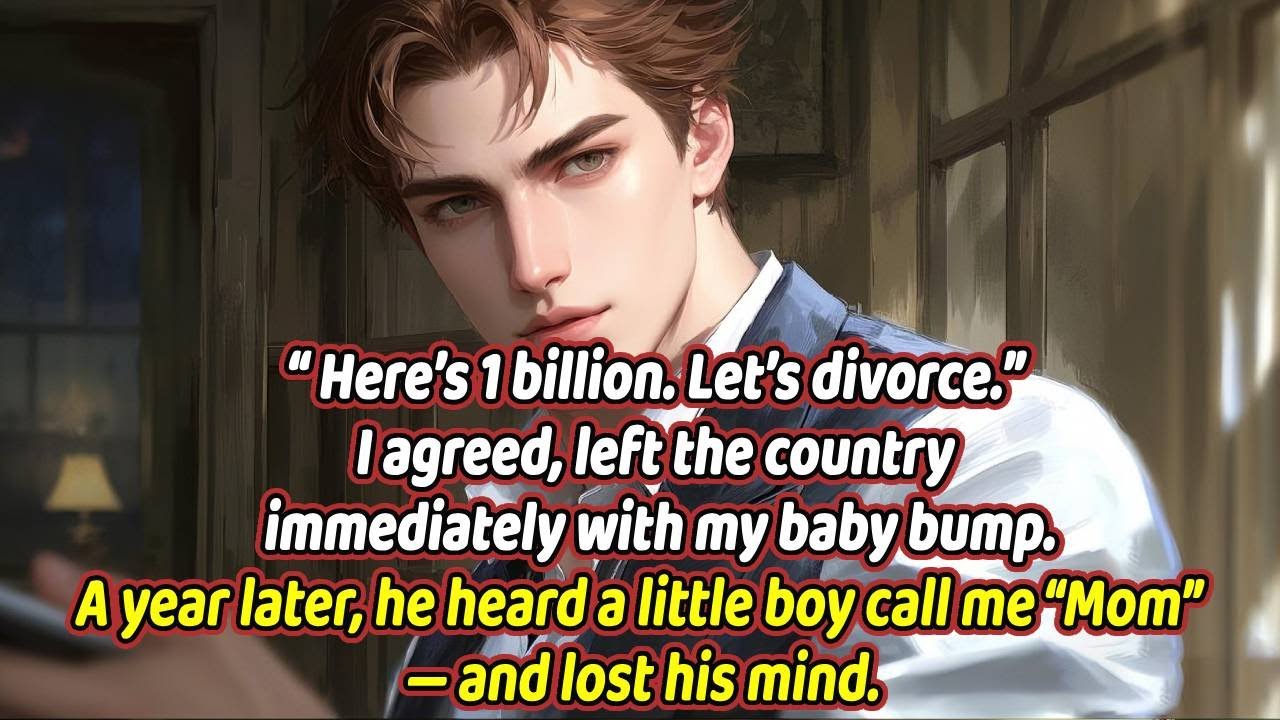 “Here’s 1 billion. Let’s divorce.”I agreed, left the country immediately with my baby bump.