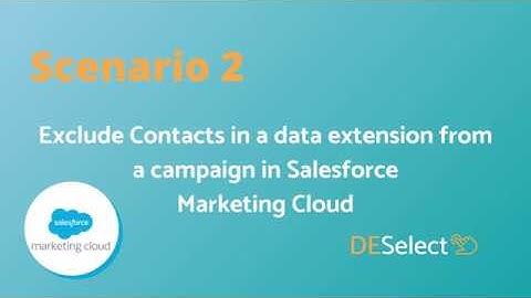 Segmentation for Salesforce Marketing Cloud (SFMC) - Scenario 2