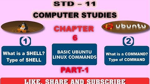 std 11 Chapter-6 Basic Ubuntu Linux Commands English Medium
