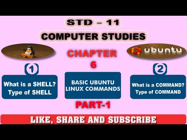 std 11 Chapter-6 Basic Ubuntu Linux Commands English Medium