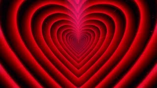 Neon Heart | Heart Tunnel | ❤ Red Heart ❤ | Love | Background Video | Сердечки Фон | Футажор